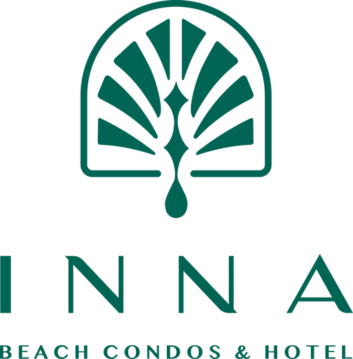 logotipo de inna beach condos & hotel